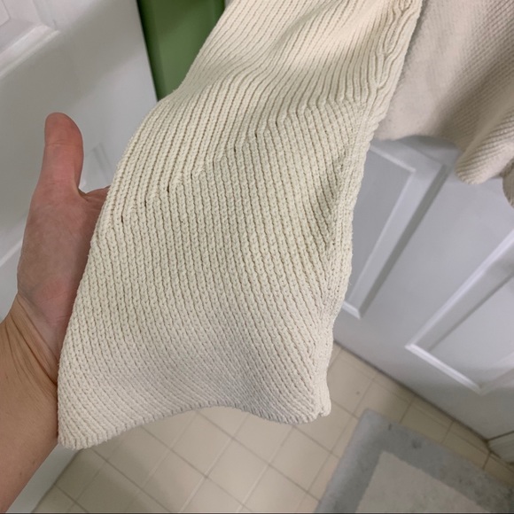 Long sleeve cream color sweater from Express XL - Picture 7 of 7